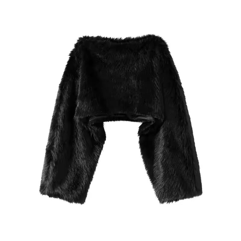 Luxe Faux Fur Crop Top