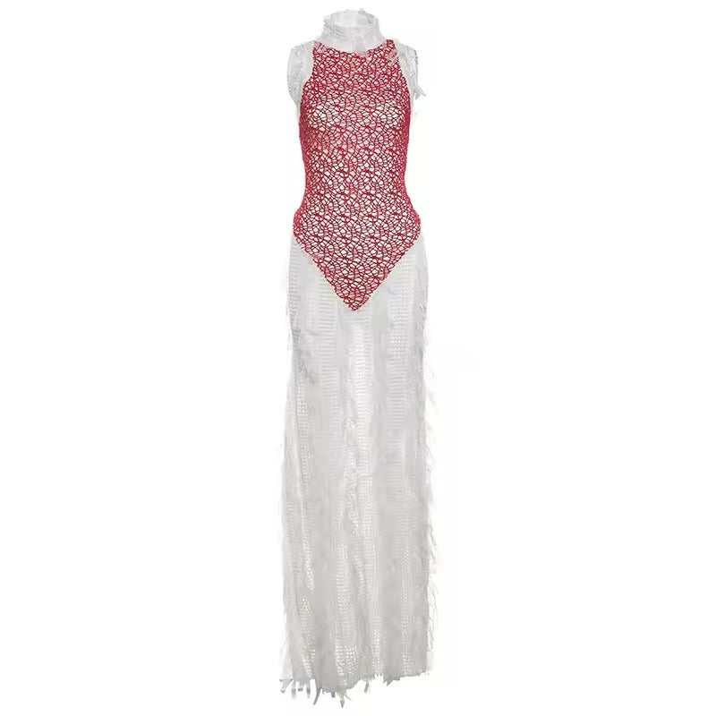 Enchanted Ember Tassel Gown