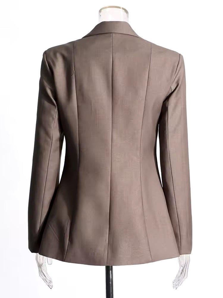 Chic Tie-Front Structured Blazer