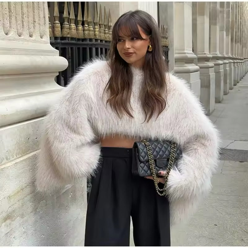 Luxe Faux Fur Crop Top