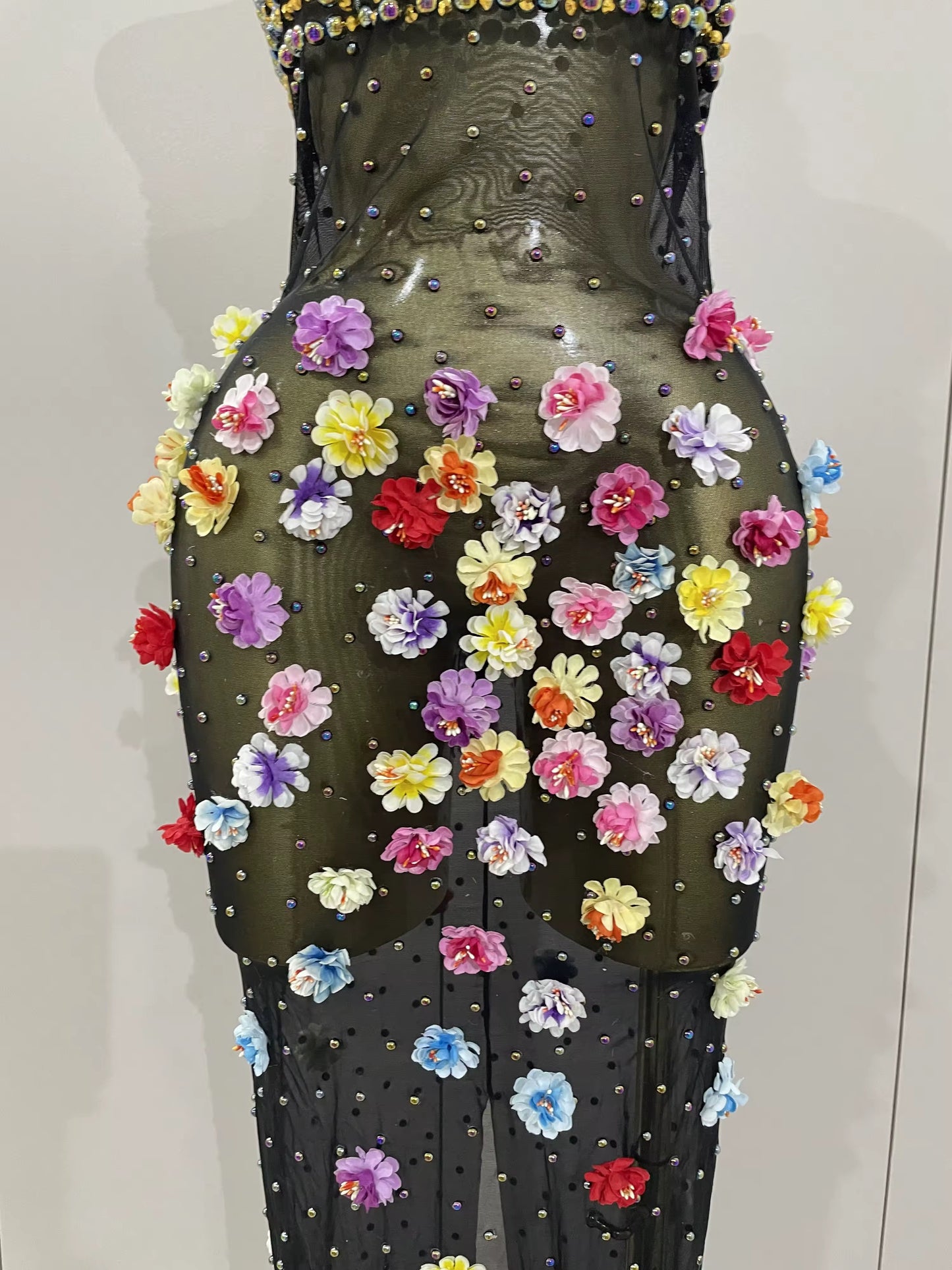 Midnight Garden Embellished Gown