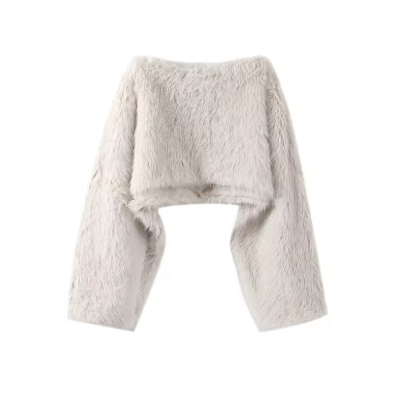 Luxe Faux Fur Crop Top