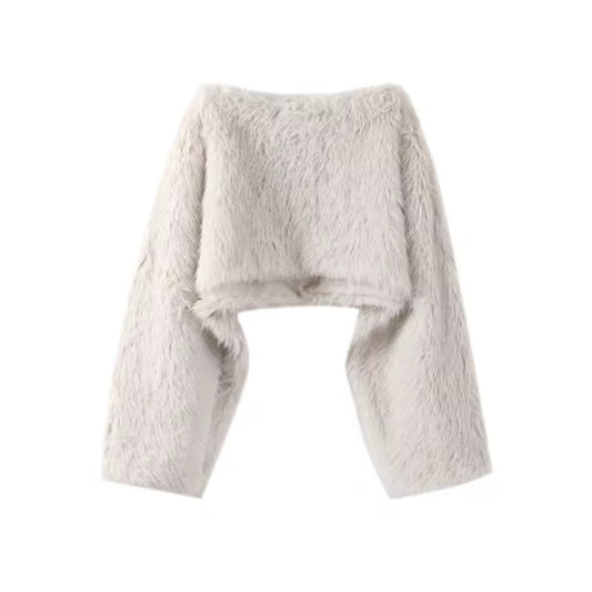 Luxe Faux Fur Crop Top