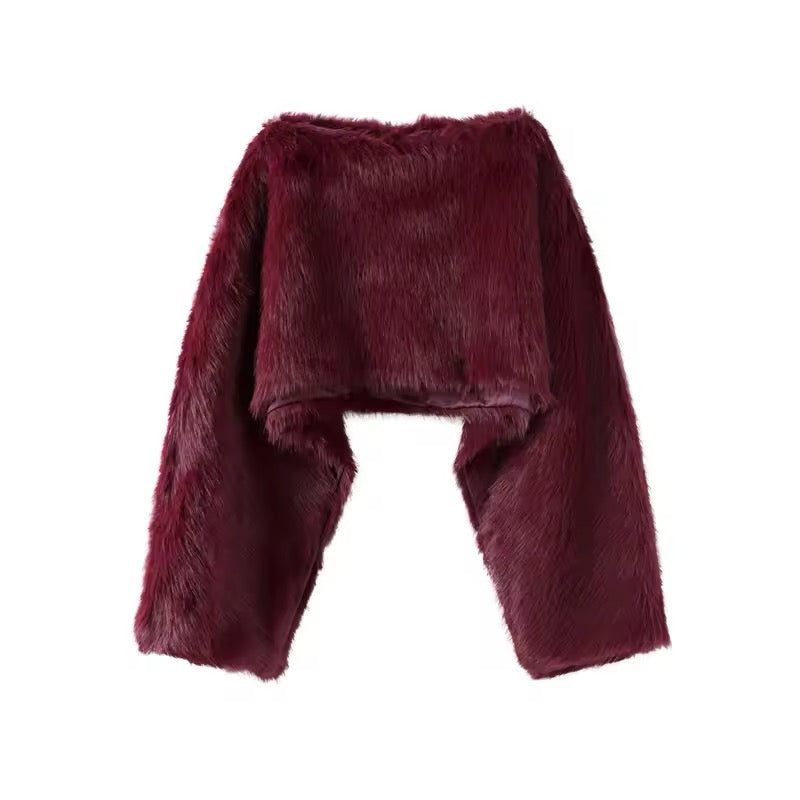 Luxe Faux Fur Crop Top