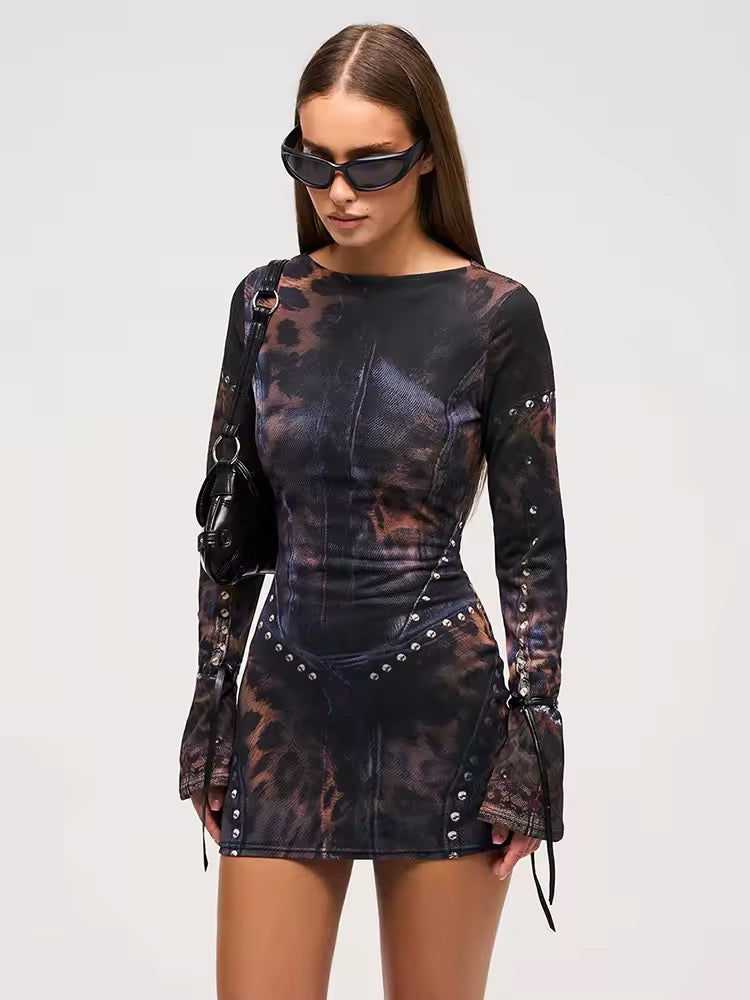 Wild Night Mesh Mini Dress