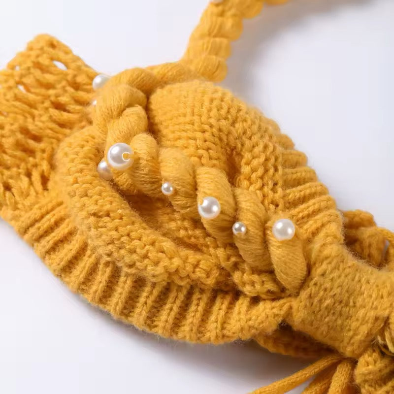 Golden Glow Crochet Knit Set