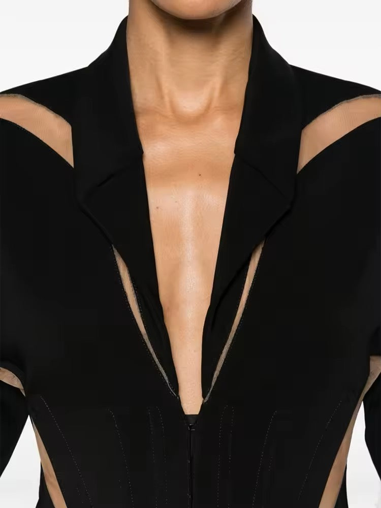 Sheer Contour Blazer