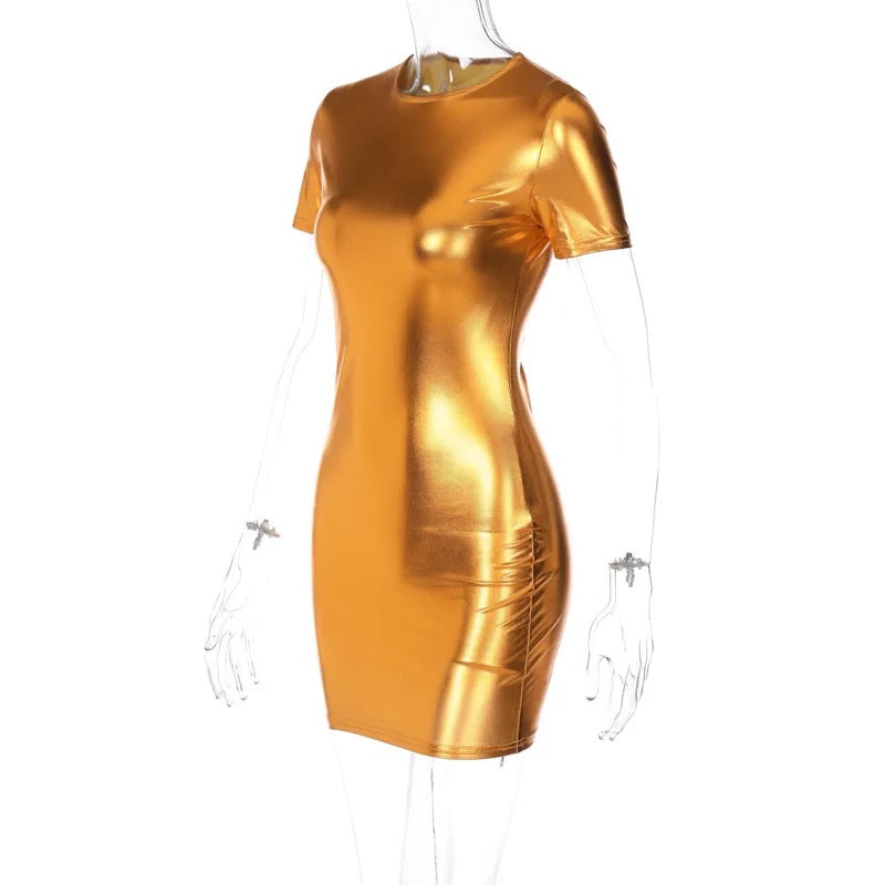 Golden Key Fitted Dress