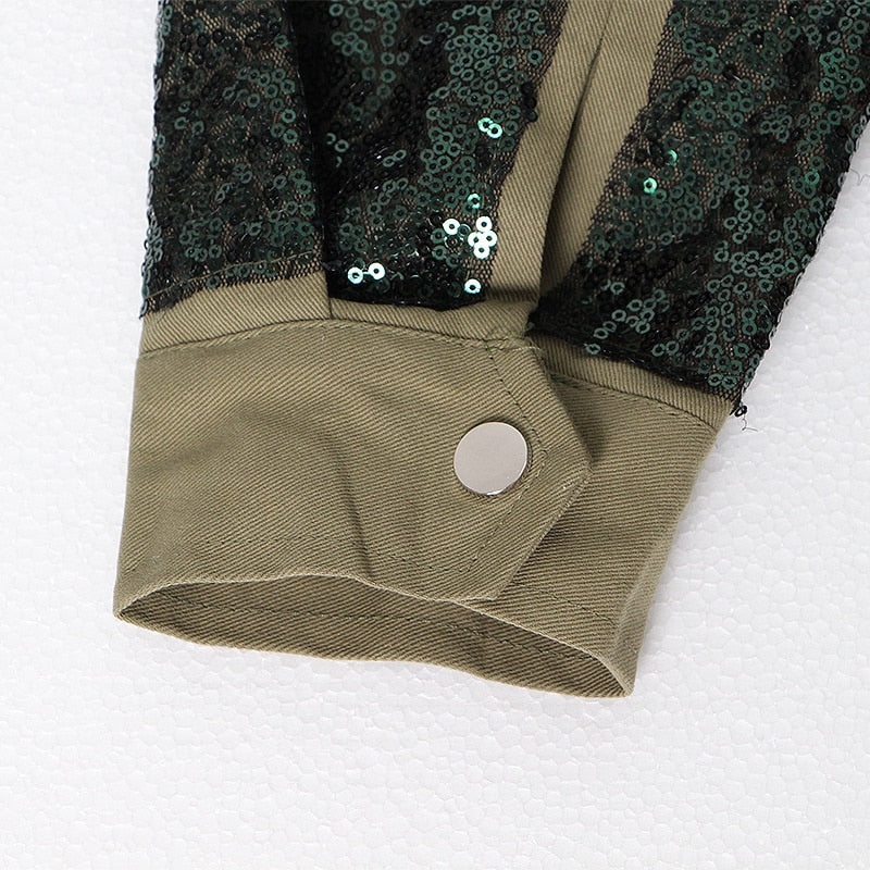 Big sequin outlet jacket