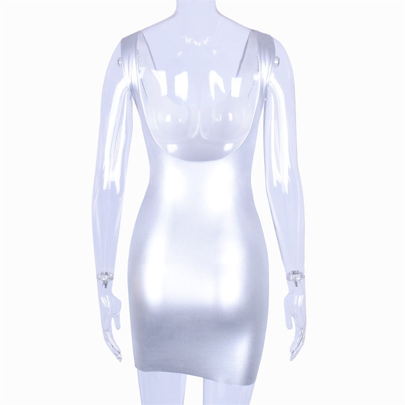 Reflective Fitted Dress BLANC LOVE