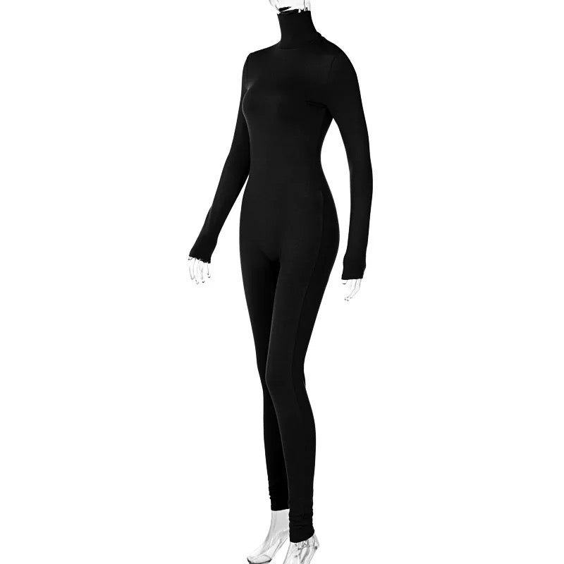 White hotsell turtleneck jumpsuit