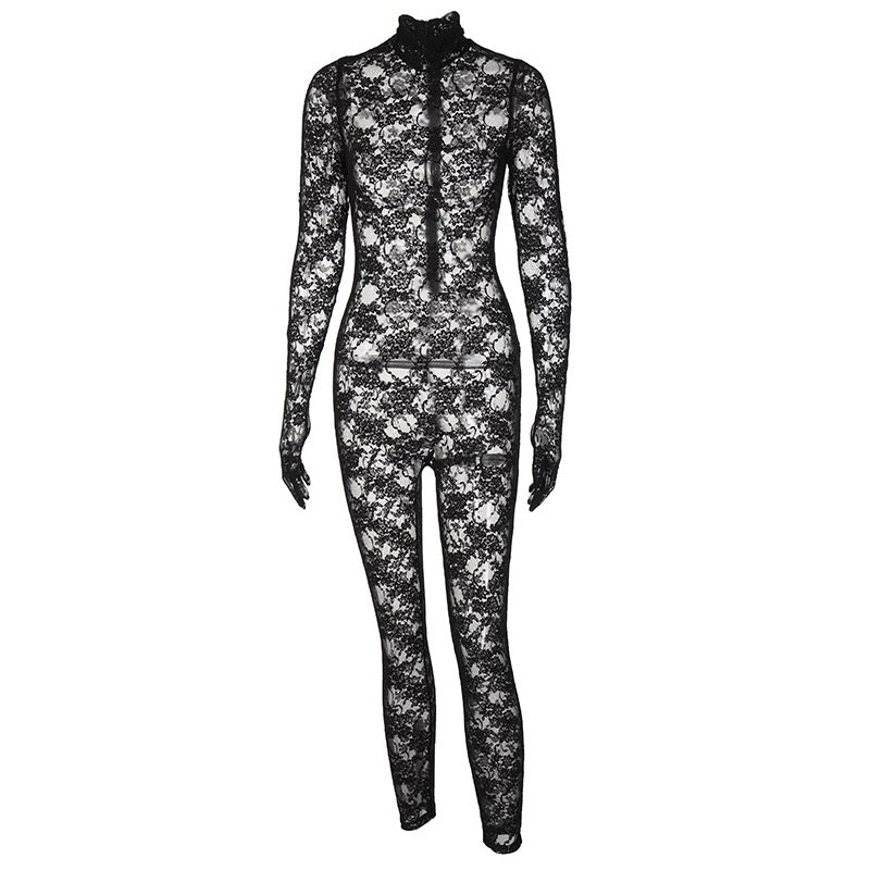 Dare You Laced Jumpsuit BLANC LOVE
