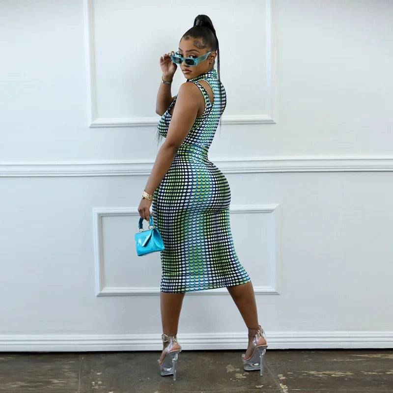 Retro Gyal Fitted Dress