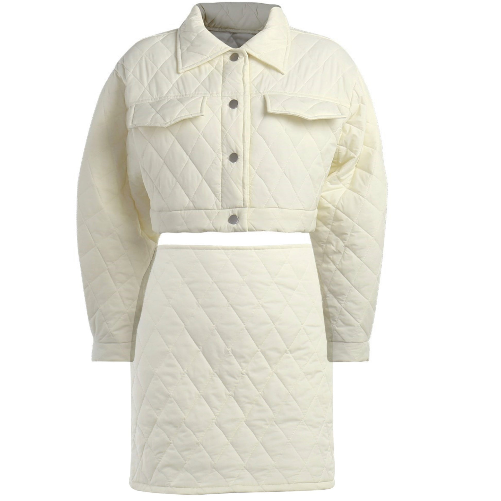 Puffy Alley Quilted Set BLANC LOVE