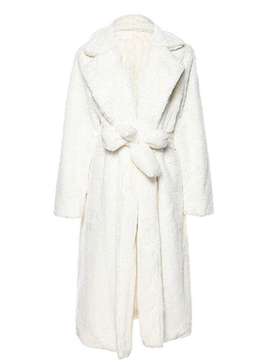 Polar Fluffy Oversized Coat BLANC LOVE