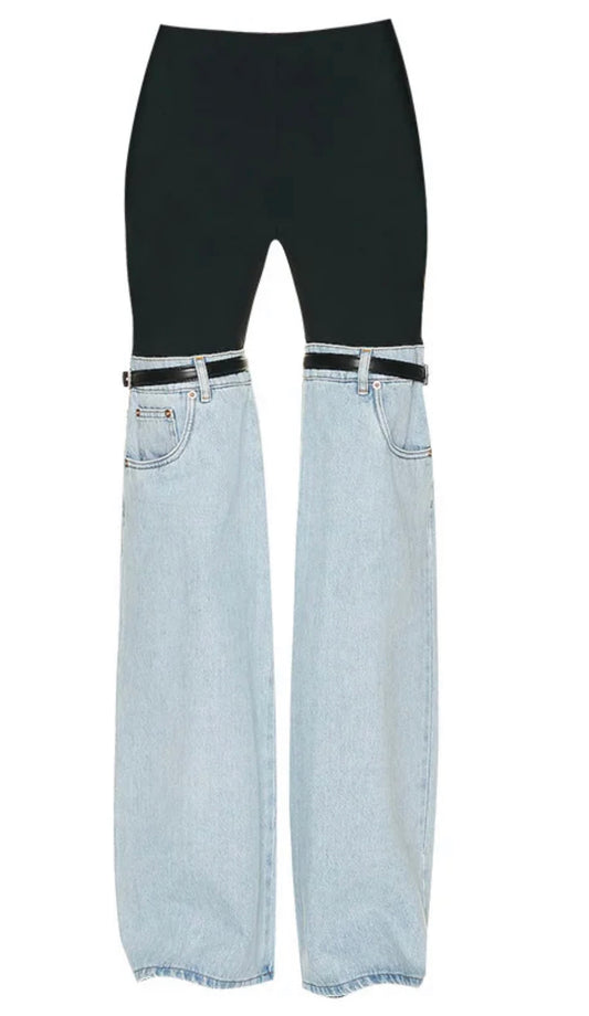 Two Phase High Waist Jeans BLANC LOVE