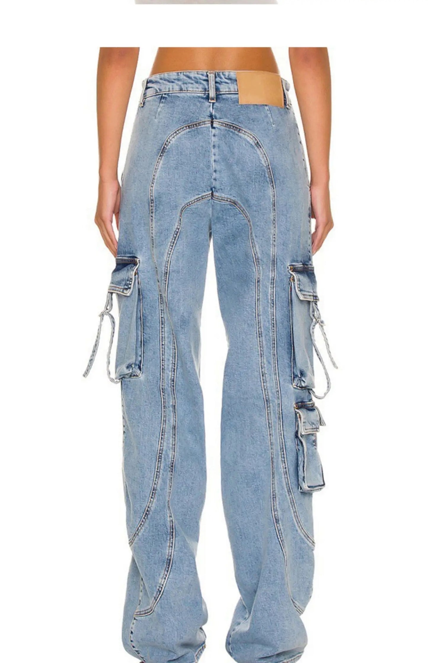Catchy Pocket Cargo Jeans